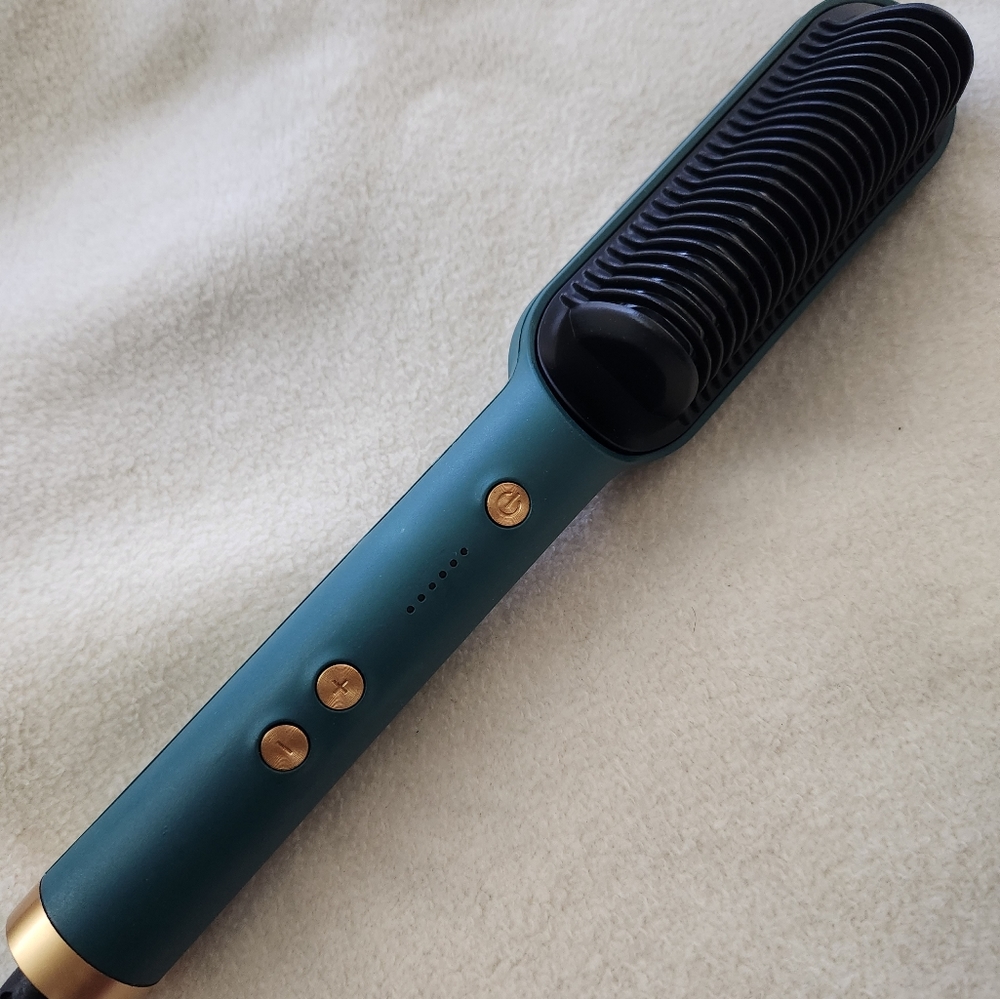 Hair straightener comb